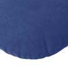 vidaXL Coussins de si&egrave;ge 2 pcs Bleu police &Oslash; 40 x 13 cm Velours