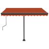 vidaXL Auvent automatique sur pied 300x250 cm Orange/marron