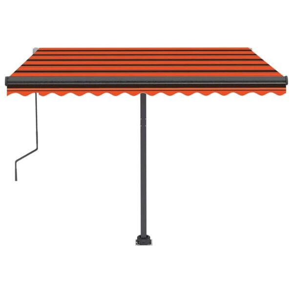 vidaXL Auvent automatique sur pied 300x250 cm Orange/marron