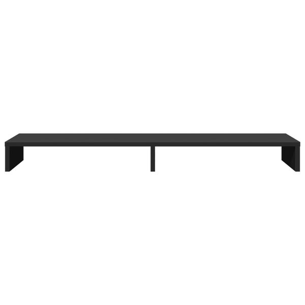 vidaXL Support de moniteur noir 100x27x10 cm bois d'ingénierie