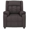 vidaXL Fauteuil inclinable &eacute;lectrique Marron fonc&eacute; Tissu