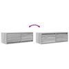 vidaXL Meubles TV 2 pcs sonoma gris 80x31x25,5 cm bois d'ingénierie
