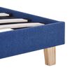 vidaXL Cadre de lit sans matelas bleu tissu 140x200 cm