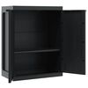 vidaXL Armoire de rangement d'ext&eacute;rieur noir 65x37x85 cm PP