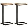 vidaXL Tables d'appoint 2 pcs 31,5x24,5x64,5 cm Bois de r&eacute;cup&eacute;ration