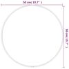 vidaXL Miroir mural Argenté Ø 50 cm Rond
