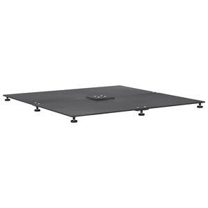 vidaXL Pied de parasol 52 kg Gris fonc&eacute; Acier Carr&eacute; R&eacute;glable