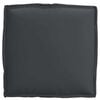 vidaXL Coussin 2 pcs Noir 40 x 40 x 8 cm Tissu Oxford