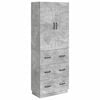 vidaXL Ensemble de Meubles 2 pcs Gris b&eacute;ton 66 x 34,5 x 87 cm