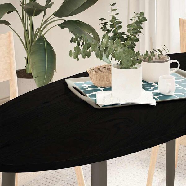 vidaXL Dessus de table 140x60x2 cm bois de chêne massif ovale