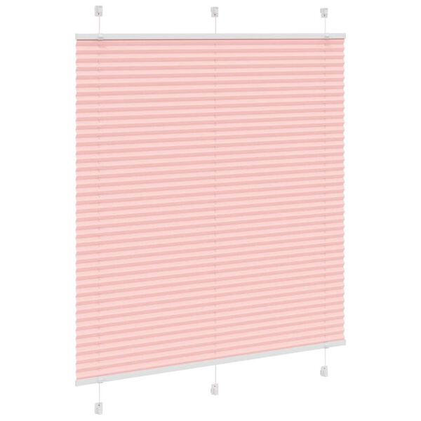 vidaXL Store pliss&eacute; rose 115x150 cm largeur du tissu 114,4cm polyester