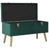 vidaXL Tabourets de rangement lot de 3 Vert Velours