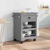 VidaXL Chariot de cuisine BODO gris 67,5x45x80 cm