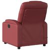 vidaXL Fauteuil de massage inclinable électrique rouge bordeaux