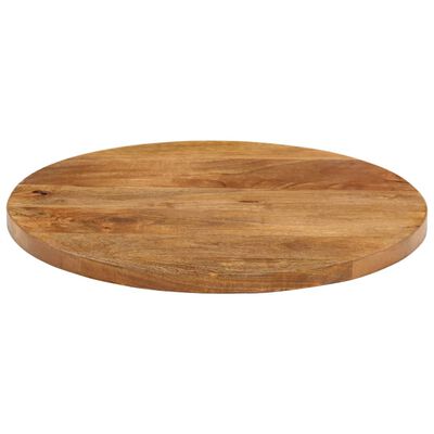 vidaXL Dessus de table Ø 60x2,5 cm rond bois de manguier massif