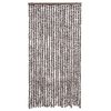 vidaXL Moustiquaire Marron et blanc 100x220 cm Chenille