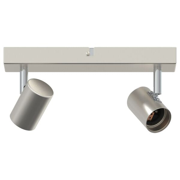 vidaXL Spot de plafond Nickel brossé 26 x 6.5 x 11.5 cm Acier
