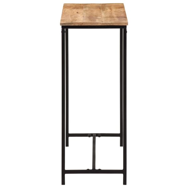 vidaXL Table console 80x30x74 cm bois massif de manguier et fer