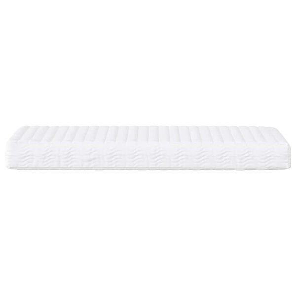 vidaXL Matelas en mousse blanc 90x220 cm duret&eacute; H2 H3