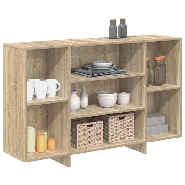 vidaXL Buffet ch&ecirc;ne sonoma 120x30x75 cm bois d'ing&eacute;nierie