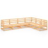 vidaXL Salon de jardin 6 pcs Bois de pin massif