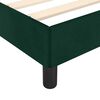 vidaXL Cadre de lit sans matelas vert fonc&eacute; 120x190 cm velours