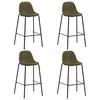 vidaXL Ensemble de bar 5 pcs Tissu Marron