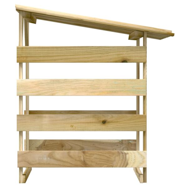 vidaXL Pergola avec toit 100x90x100 cm Bois de pin impr&eacute;gn&eacute;