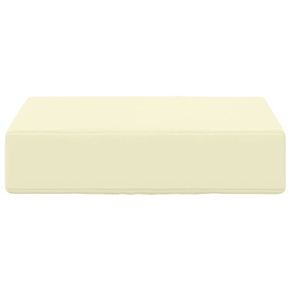 vidaXL Coussin de Si&egrave;ge d'Ext&eacute;rieur Cr&egrave;me 40 x 40 x 8 cm