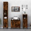 vidaXL Armoire de bain chêne fumé 30x30x190 cm bois d'ingénierie