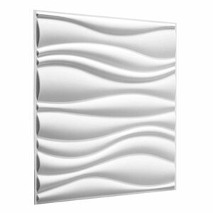 vidaXL Panneaux muraux 4 pc 50 x 50 cm Blanc