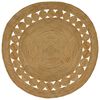 vidaXL Tapis de surface Naturel &Oslash; 240 cm Jute