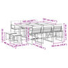 vidaXL Ensemble &agrave; manger de jardin avec coussins 11pcs blanc textil&egrave;ne