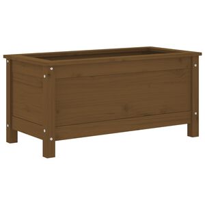 vidaXL Jardini&egrave;re marron miel 82,5x40x39 cm bois massif de pin