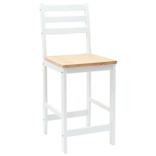 vidaXL Chaises de salle &agrave; manger 2 pcs Blanc 40 x 47,5 x 99,5 cm