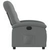vidaXL Fauteuil inclinable électrique Gris foncé Tissu
