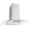 vidaXL Hotte &icirc;lot avec &eacute;cran tactile LCD et capteur 90 cm 756 m&sup3;/h LED