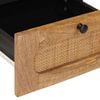 vidaXL Cabinet de chevet Naturel 40 x 33 x 46 cm Bois de mangue massif
