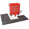 vidaXL Chariot &agrave; outils pour atelier avec 1125 outils Acier Rouge