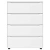 vidaXL Armoires de rangement 2 pcs Blanc 80 x 48 x 105 cm