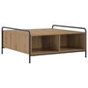 vidaXL Table basse Ch&ecirc;ne artisanal 90 x 90 x 41 cm Bois d'ing&eacute;nierie