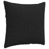 vidaXL Coussins de canapé 2 pcs Noir 45 x 45 cm tissu
