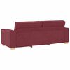 vidaXL Canapé 3 places Rouge vin 180 cm Tissu