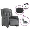 vidaXL Fauteuil inclinable &eacute;lectrique gris similicuir