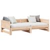 vidaXL Lit Pull-out de Jour Marron 203,5 x 184 x 56,5 cm