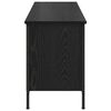vidaXL Cabinet &agrave; chaussures avec &eacute;tag&egrave;re Ch&ecirc;ne noir 131 x 35 x 50 cm