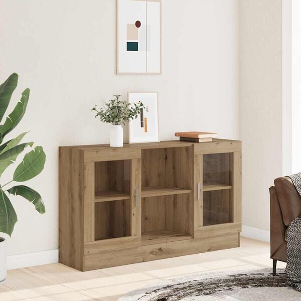 vidaXL Buffet ch&ecirc;ne artisanal 120x30,5x70 cm bois d'ing&eacute;nierie