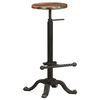 vidaXL Tabourets de bar lot de 2 Fonte et bois de récupération solide