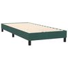 vidaXL Sommier &agrave; lattes de lit et matelas vert fonc&eacute; 90x220 cm velours