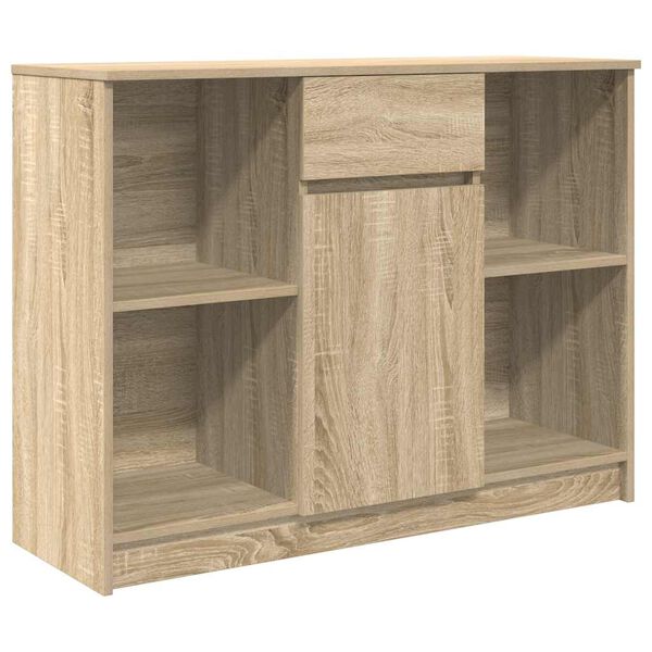 vidaXL Buffet avec tiroir ch&ecirc;ne sonoma 101x35x76 cm bois d'ing&eacute;nierie